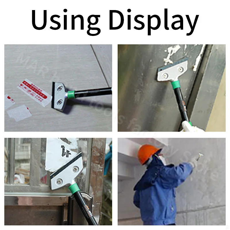 ทำความสะอาด Scraper 1M Long Handle กระจกชั้น Wall Putty Cleaner Househole ยาวจุดสิ่งสกปรกวอลล์เปเปอร์สีกระเบื้อง Scraper