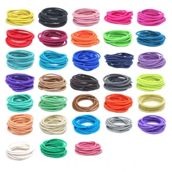 10 Pieces Hair Bands Ponytail Holder Seamless Accessories Light yellow