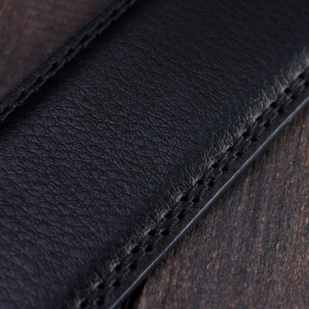 Slide Buckle Men’s Leather Belt Strap Replacement Adjustable PU Waist Strap for Office or Jeans Wear