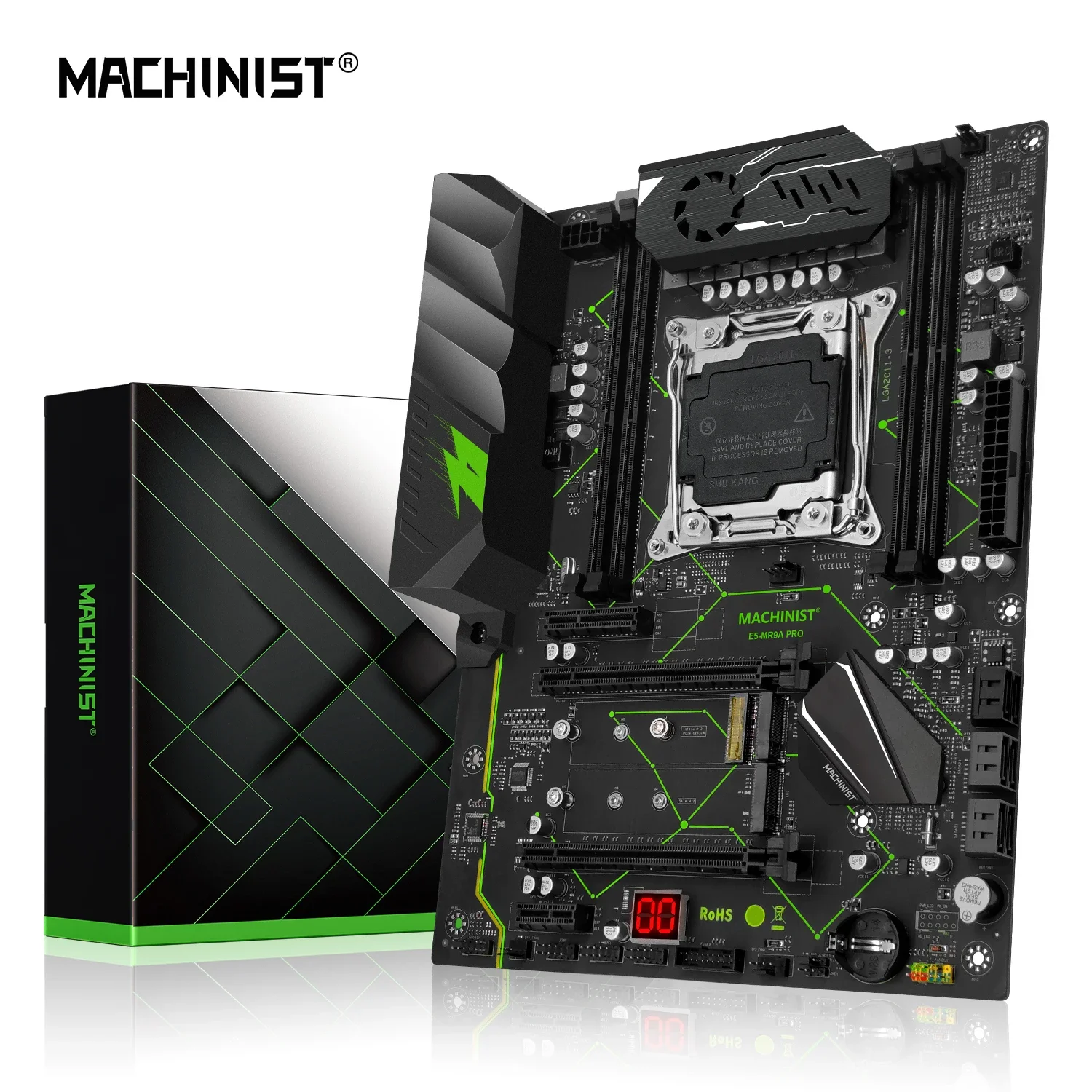 Imagem -02 - Pro X99 Motherboard Combo Kit Lga 20113xeon e5 2666 Cpu v3 Ddr4 4x8gb Memória Ram 2666mhz Ssd Nvme Quatro Canais Machinist-mr9a