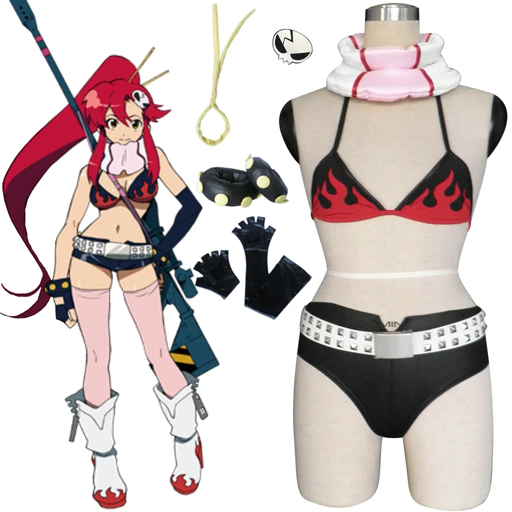 

Tengen Toppa Gurren Lagann Beastmen War arc Yoko Littner Cosplay Costume Anime Pre-Timeskip Outfit 2025