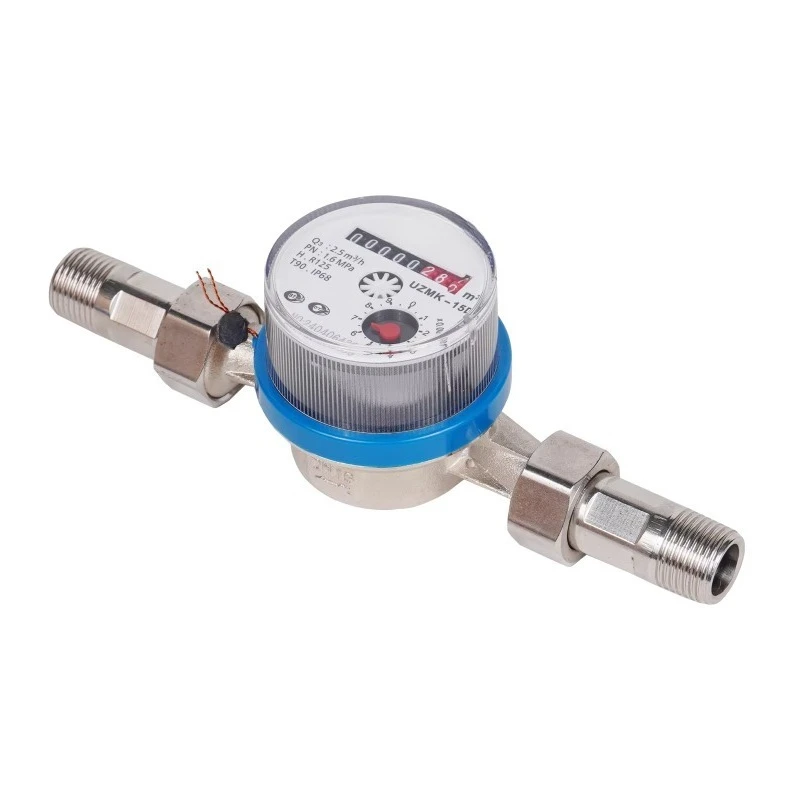 

Single jet dry hot water meter smart water meter