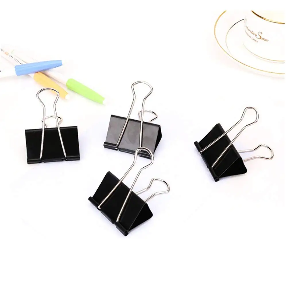 

Popular Extra Large Binder Clips 2-Inch (24 Pack), Big Paper Clamps for Office Supplies, Black