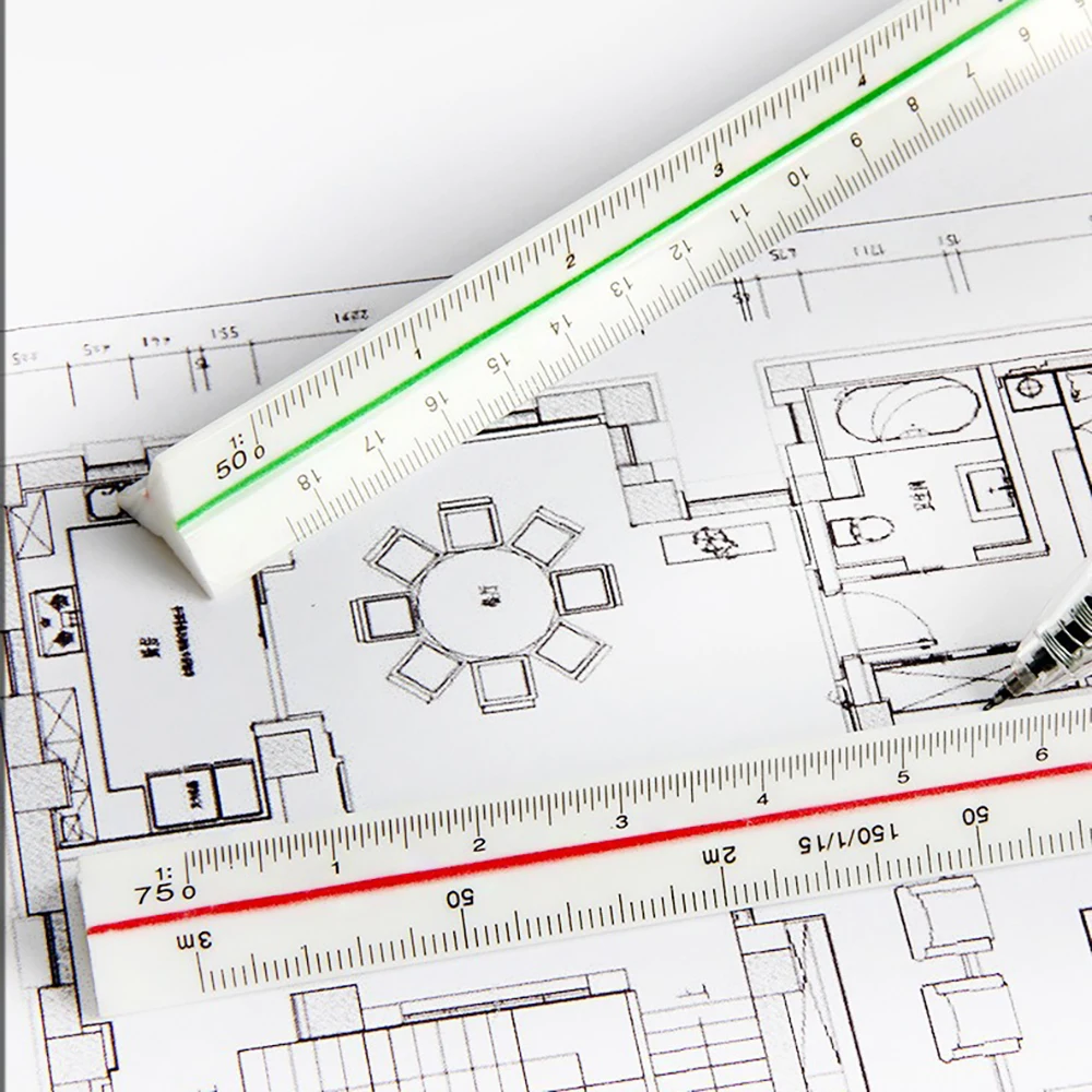 Треугольная линейка 30 см, для – обзор и цена Interior Design Drawing
