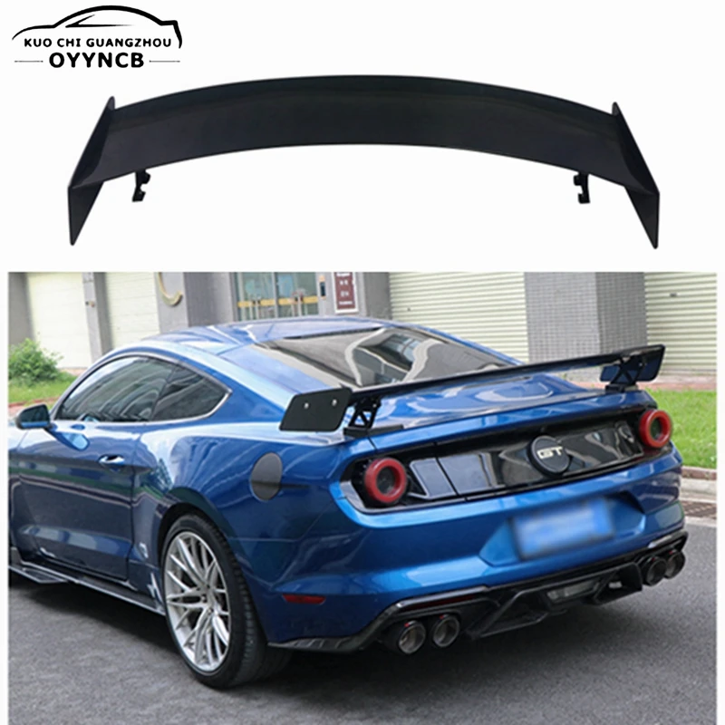 For Ford Mustang GT V8 V6 Coupe 2015 -2019 GT500 Style Carbon Fiber / FRP Rear Spoiler Trunk Wing