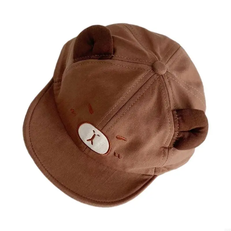 كارتون كابيبارا طفل بطة اللسان قبعة بنين بنات ظلة قبعة القطن الأطفال قبعات البيسبول حافة قصيرة