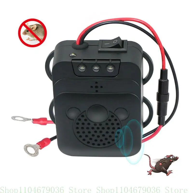 Trampa para ratas coche, 12V, defensa marta, previene golpes marta, compartimento para motor coche, repelente ratas por ultrasonido antiratas baja potencia