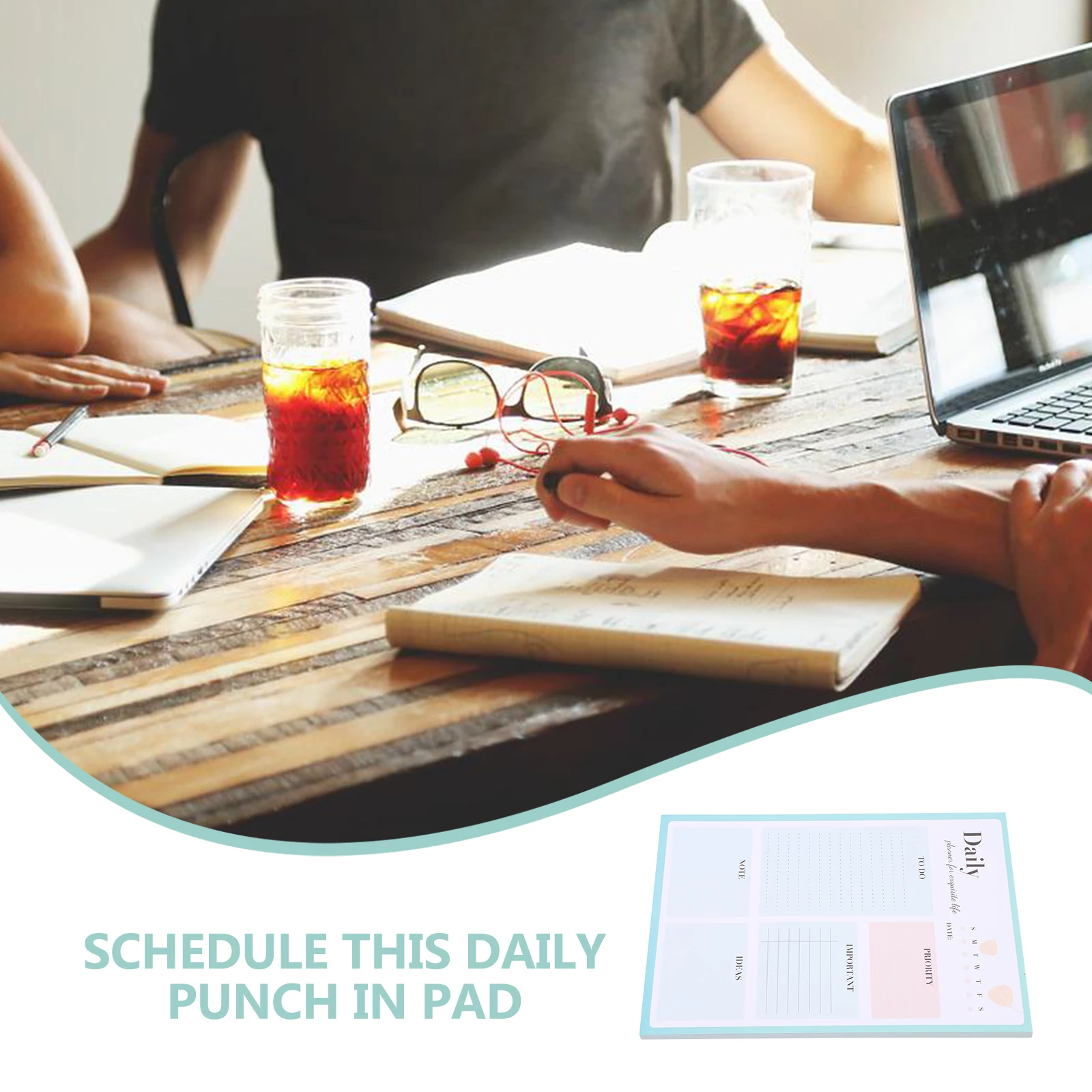 

Double Offset Paper Daily Planner Notebooks Tearable Note Pads Office Planners Weekly Notepad Schedule Organizer Practical