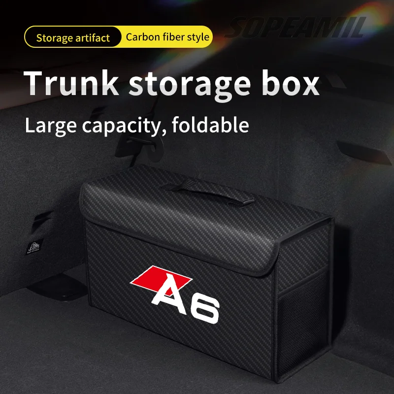 

Коробка для хранения багажника автомобиля для Audi Q2 Q3 Q4 Q5 Q7 Q8 A1 A3 A4 A5 A6 A7 A8 TT S3 S4 S5 S6 S7 RS3 RS4 RS5 RS6 RS7 SLine