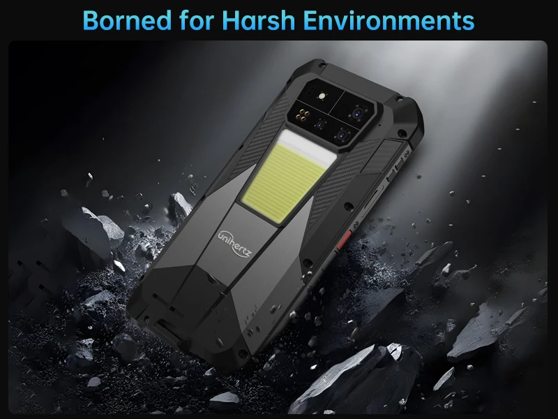 Unihertz Shark 3 by 8849 Rugged Smartphone Android 14 3K AMOLED Display 32GB RAM 512GB ROM Dimensity 8300 CPU Mobile Phone