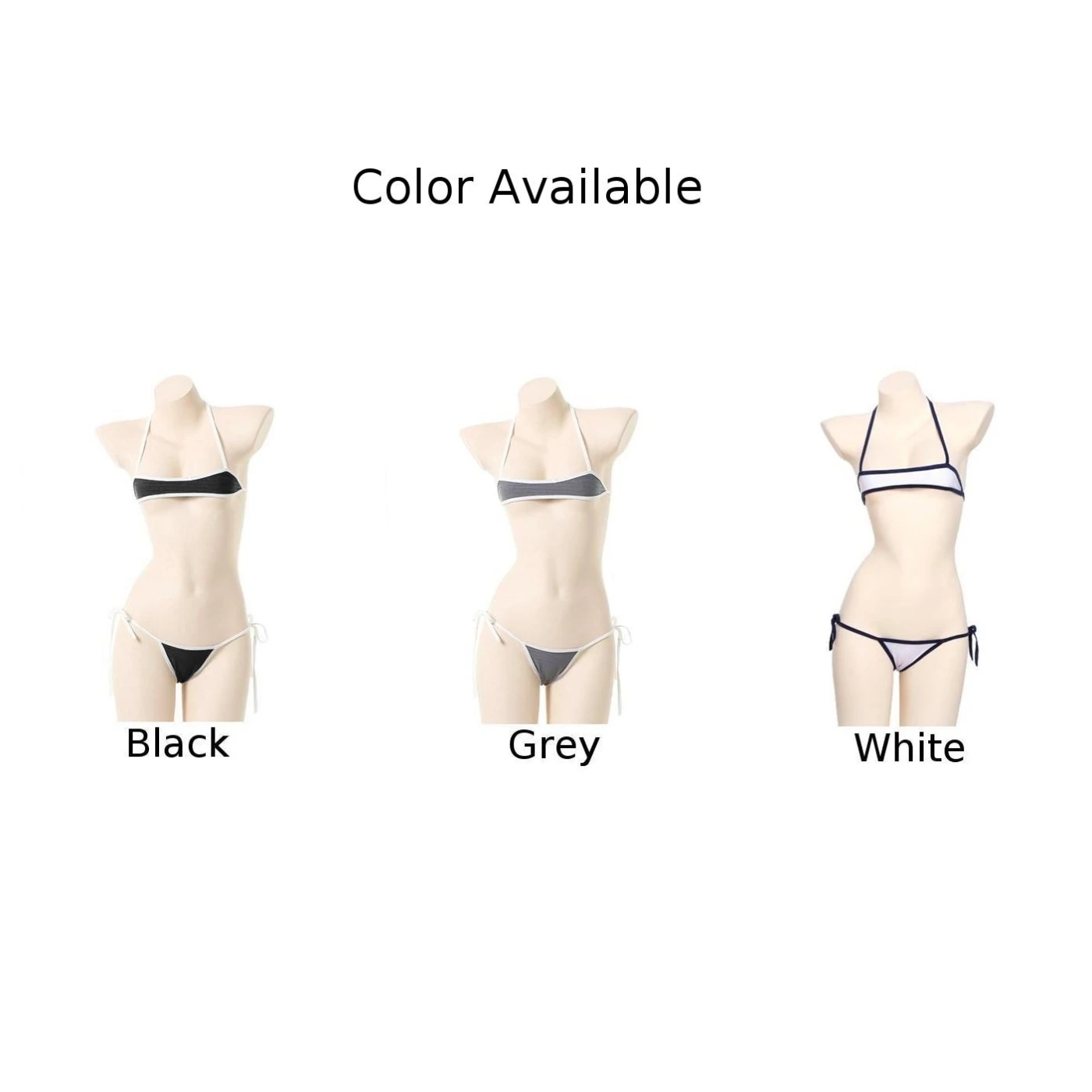 여성용 섹시 란제리 비키니 수영복, 타이 티팬티 브라 세트, 신상