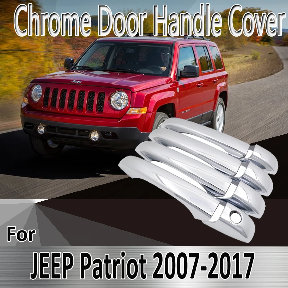 

For JEEP Patriot Liberty Russia 2007~2017 2008 2010 Styling Stickers Decoration Chrome Door Handle Cover Refit Car Accessories