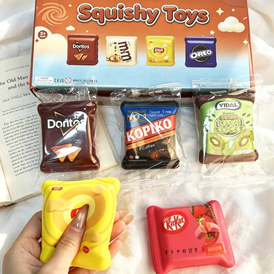 ของเล่นบีบคลายเครียดแบบนุ่ม 12 - Food Snacks For Kids บทวิจารณ์และราคา
