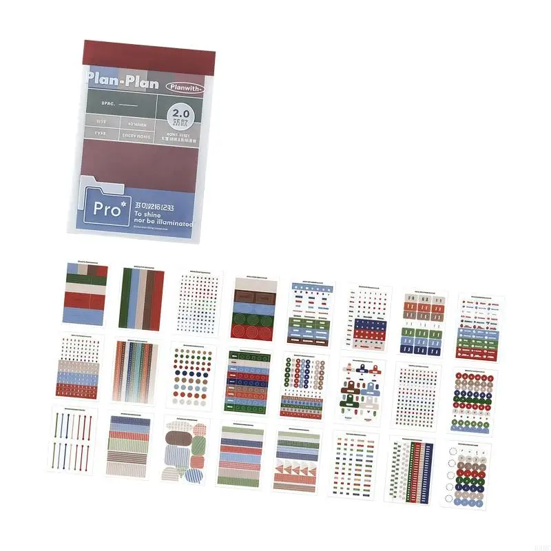 

Colorful Memo Note Pad Adhesive Note Paper For Books Notebooks Journal Diaries And Bulletin Board Fridge Reminder 896C