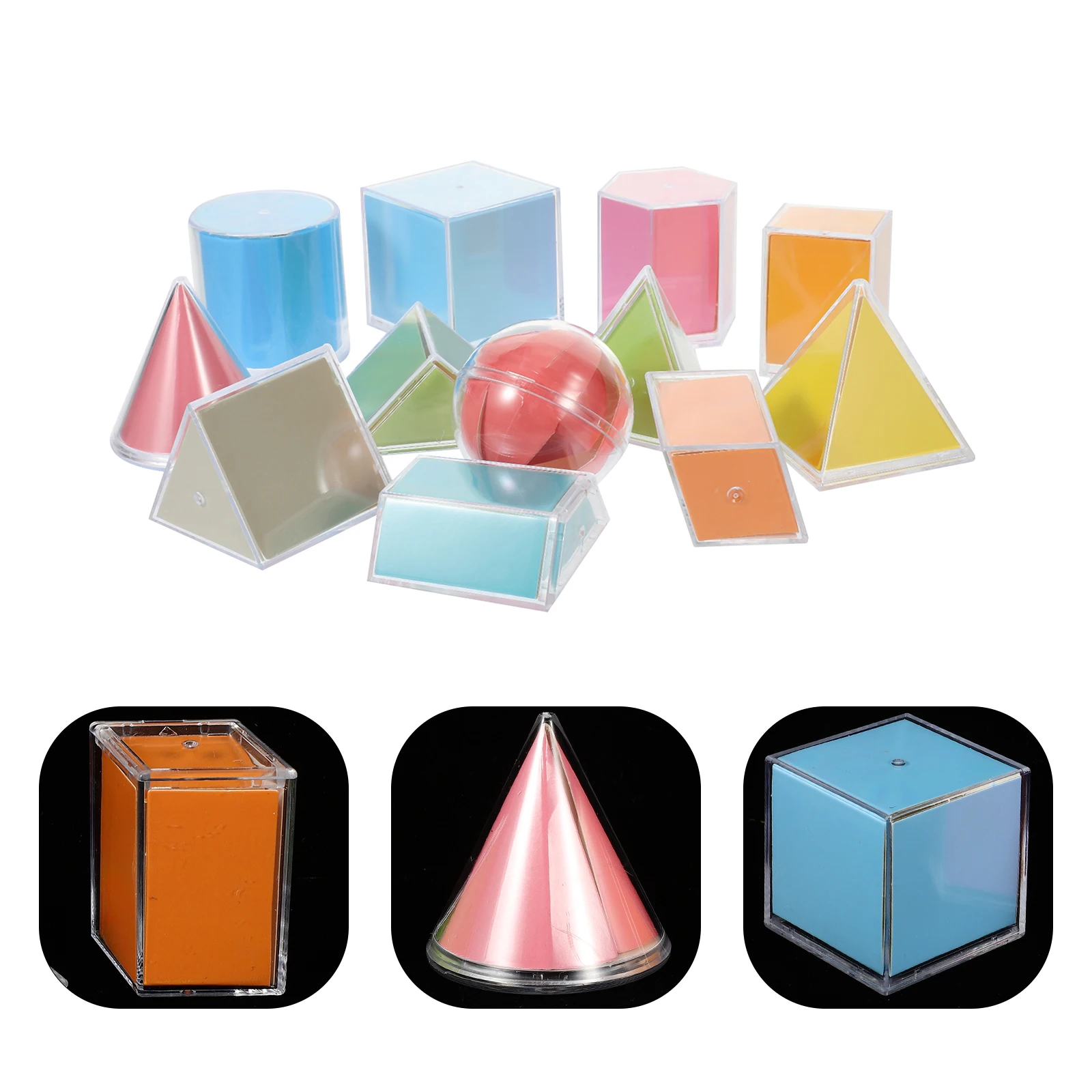 1 Set of Geometric Solids Geometry Manipulatives Geometric Blocks Counting Blocks Building Blocks 3d Shapes Geometric Solids