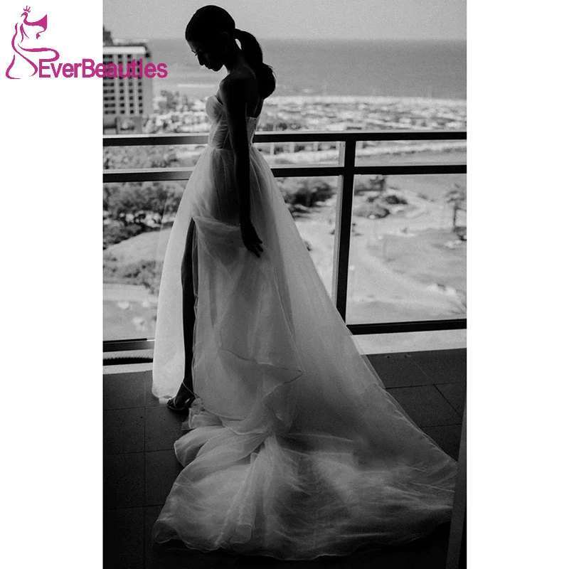 

Tulle Boho Wedding Dresses for Women Sweetheart Vestido De Novia 2022 Boda Elegante Bride Dresses Beach Bridal Gowns