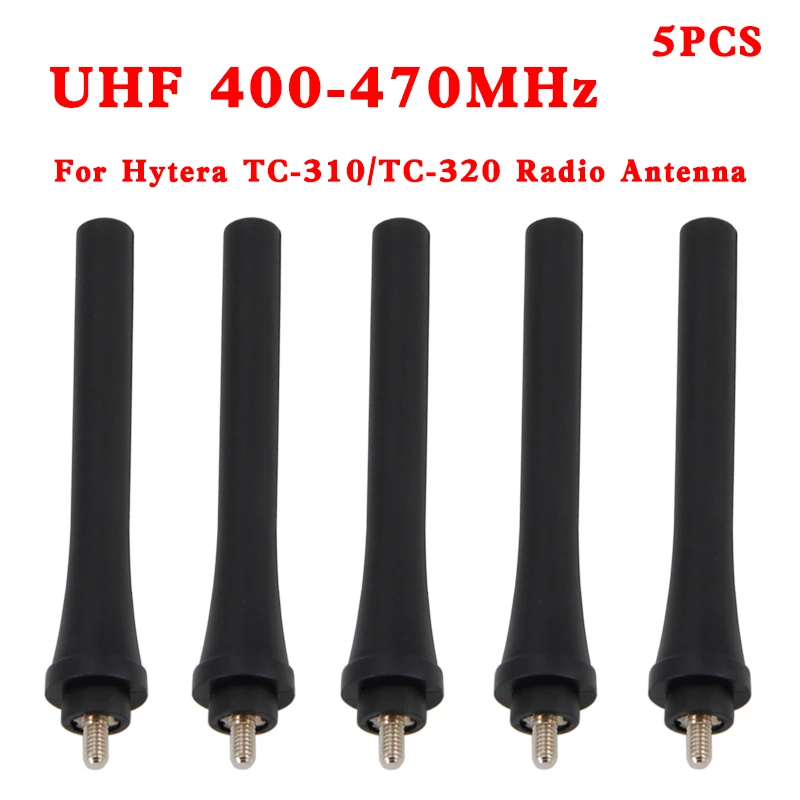 Antenna Radio bidirezionale 5 PCS/10 PCS 8.5cm UHF 400-470Mhz Antenna Walkie Talkie in gomma per Hytera HYT TC-310 TC-320 TC310 TC320