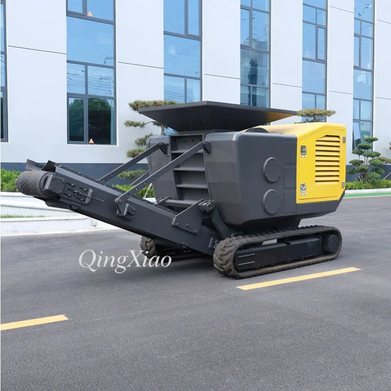 Deposit Small Crawler Mounted Mobile Crushing Plant Jaw Impact Crusher For Mining Ore And Construction Waste Recycling Equipment