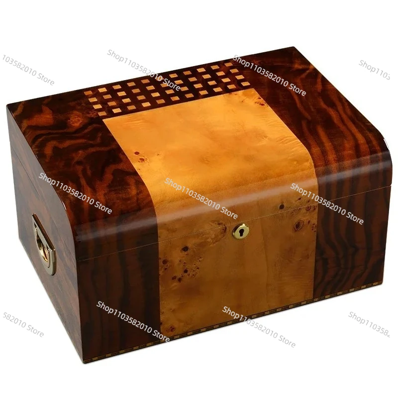 Cigar Box Wooden Cigar Display box humidor for cigars With handle cigar humidifier HH-9002