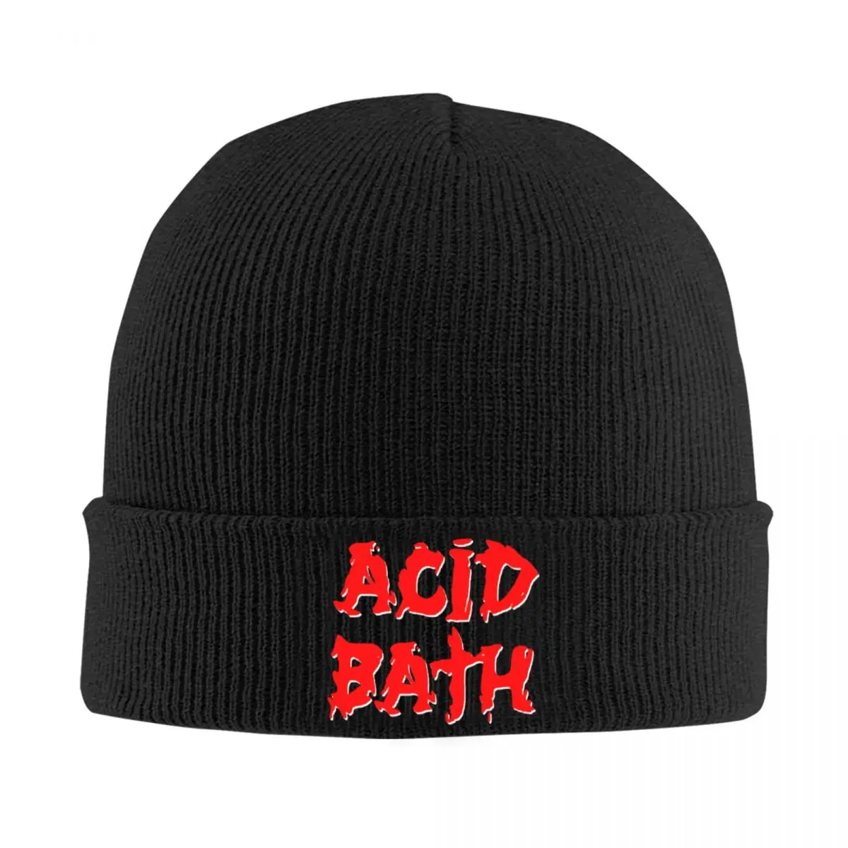 Acid Bath Knitted Caps Women's Men's Beanies Autumn Winter Hat Acrylic Casual Melon Cap