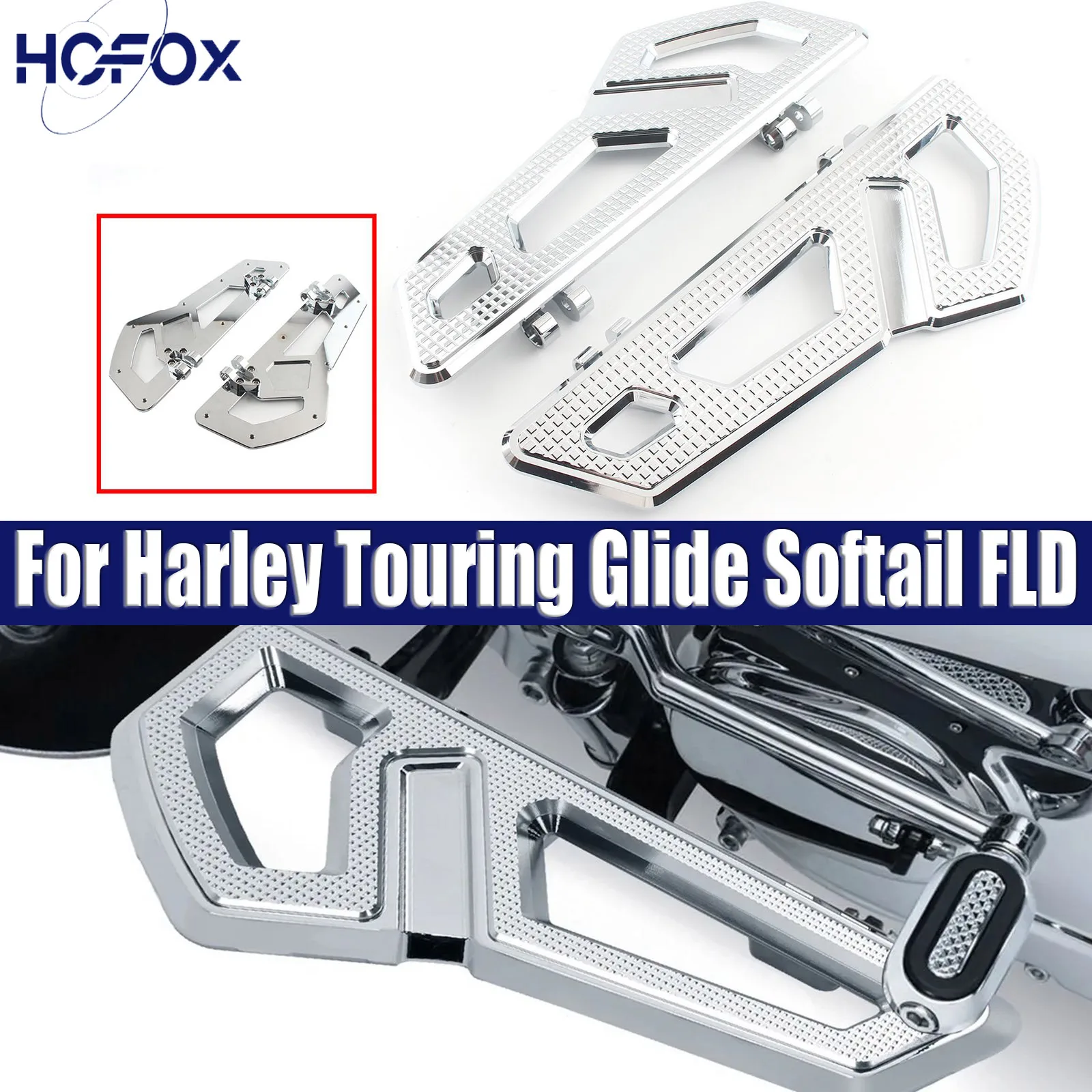 

for Harley 2012-2016 FLD 1986-2017 FL Softail Rider Footboard Floorboards
