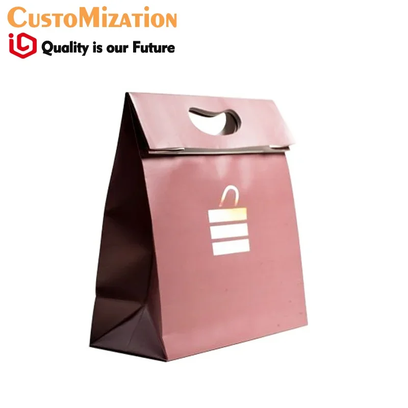 Brown paper bag gift jewlery bag bags wholesale  portable packaging customized logo printing  packaging bags  jewelry storage