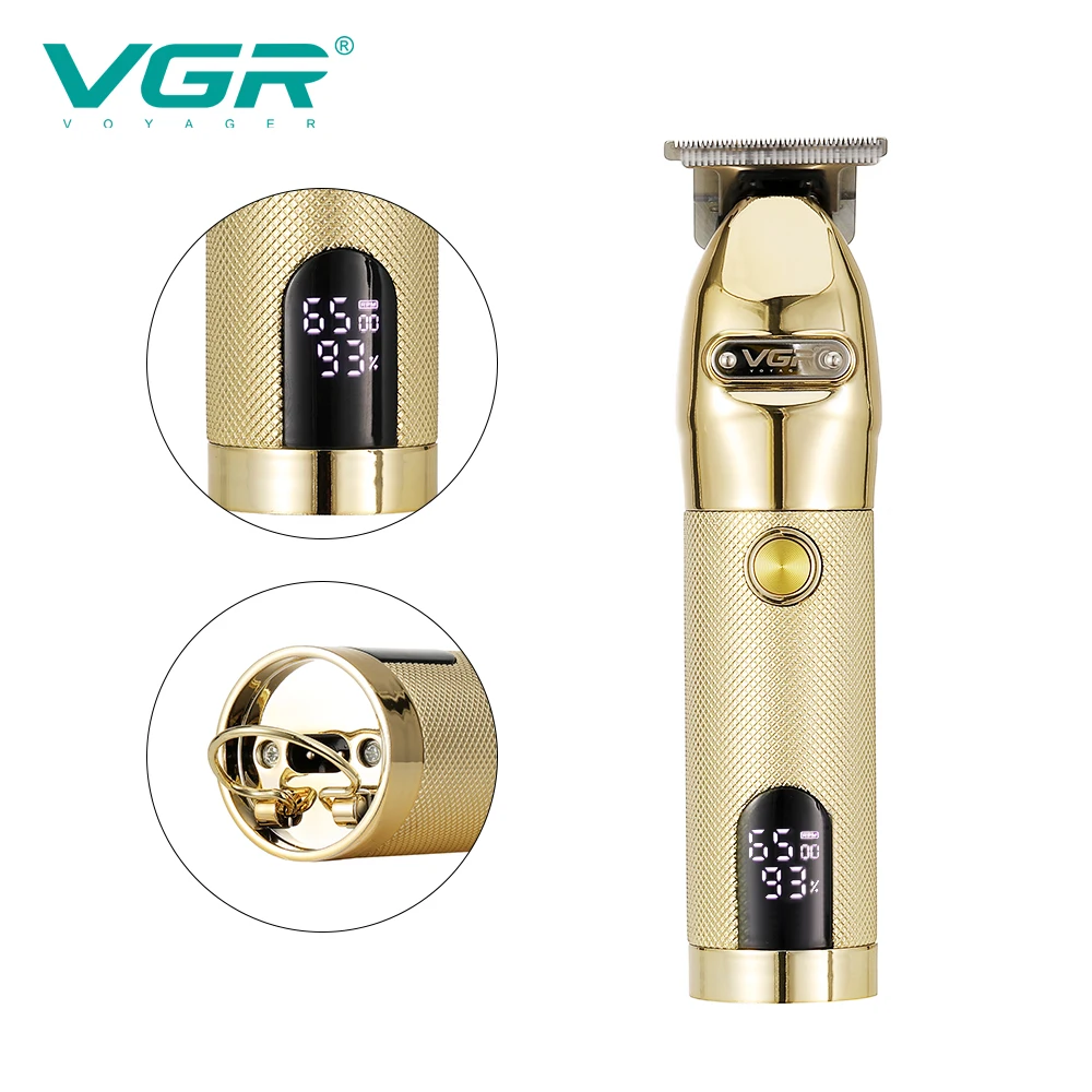 

VGR V-275 Electric Hair Clipper Personal Care High Power Shaver LCD USB Rechargeable Metal Barber Supplie Trimmer For Men VGR275