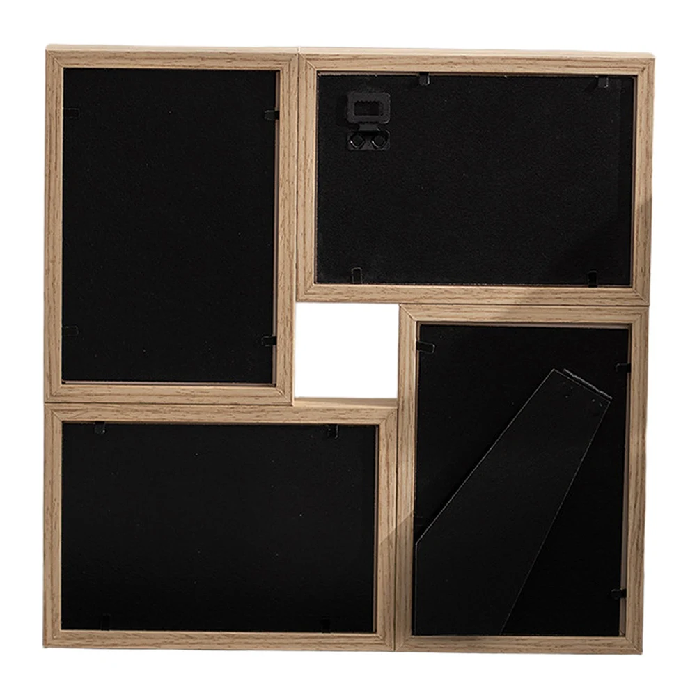 Wooden Picture Frame Creative Patchwork Style Home Decoration Photo For Scenery, Family, Loved Ones, And Pets Photos