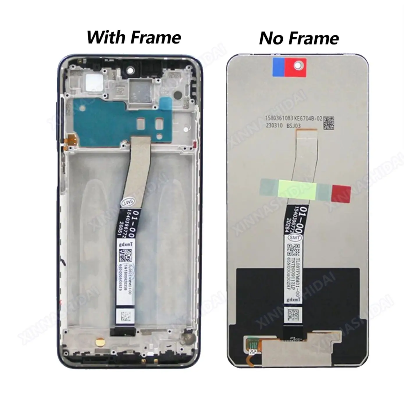 For Xiaomi Redmi Note 9S Note9S LCD Display with Frame Touch Screen Digitizer Assesmbly For Note9 Pro Note9Pro