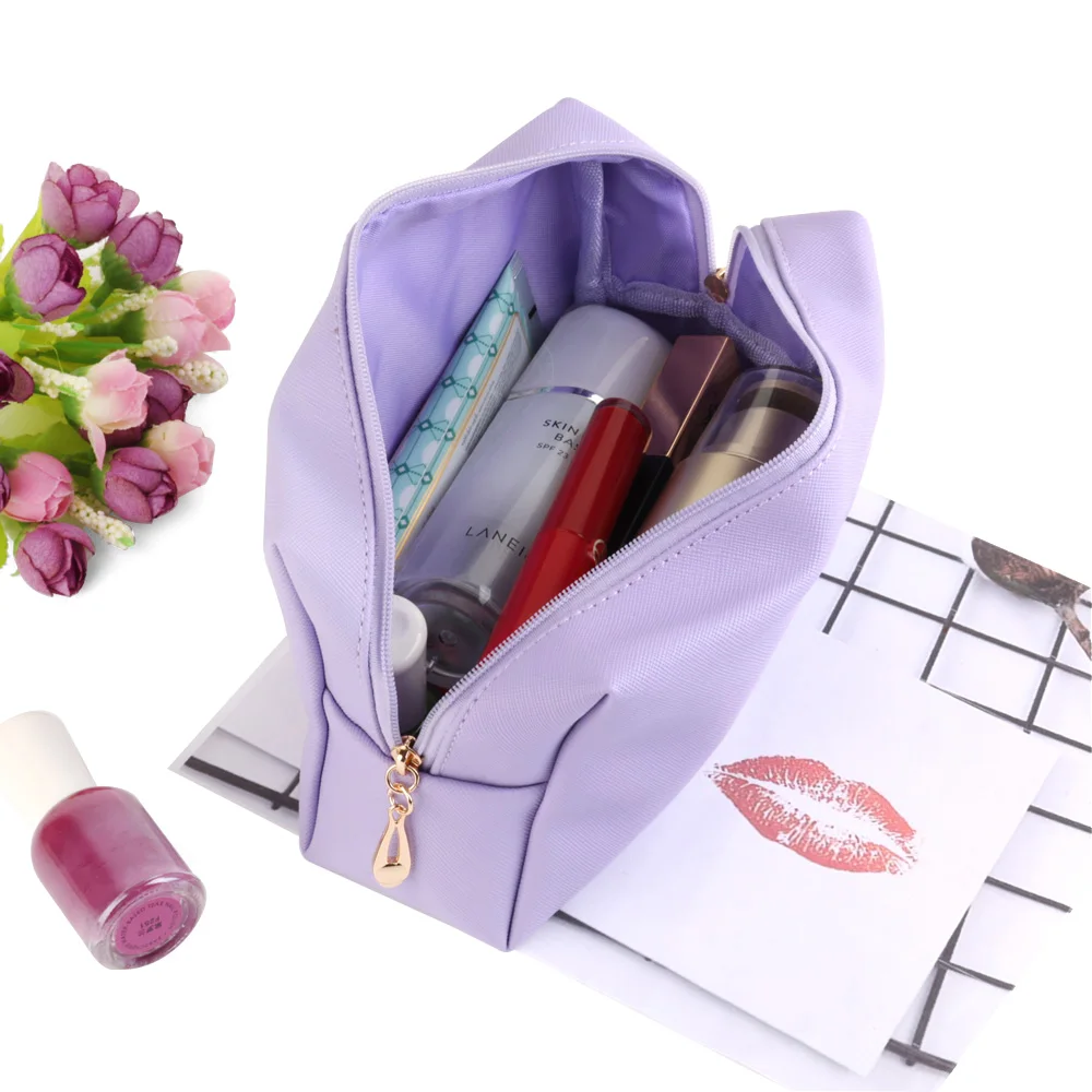 Semplice borsa da toilette da viaggio impermeabile per trucco cosmetico custodia a più colori custodia portatile per Organizer di grande capacità