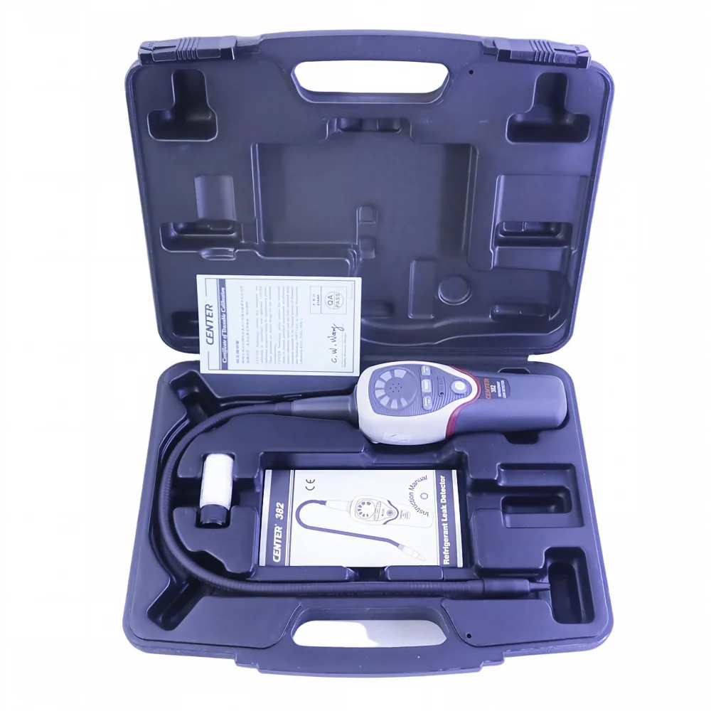 CENTER-382 Portable Refrigerant Leakage Detector Refrigerants Gas Leak Tester