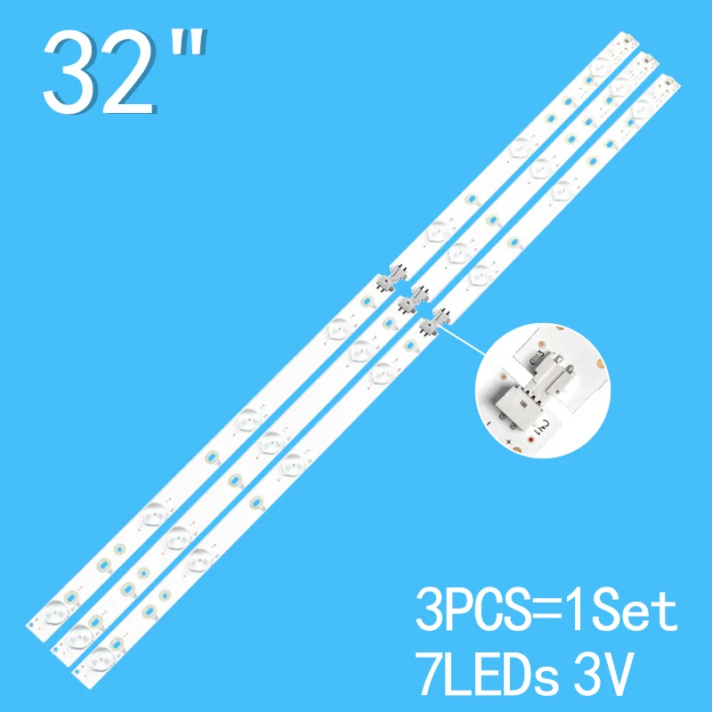 Lote de 7LED de 3V para TV de 32 pulgadas, GJ-2K15, D2P5-315, 01G98-A, 94V-0, D307-V1, HY-AIYK, LB32080, LBM320M0701-LD-1, nuevo