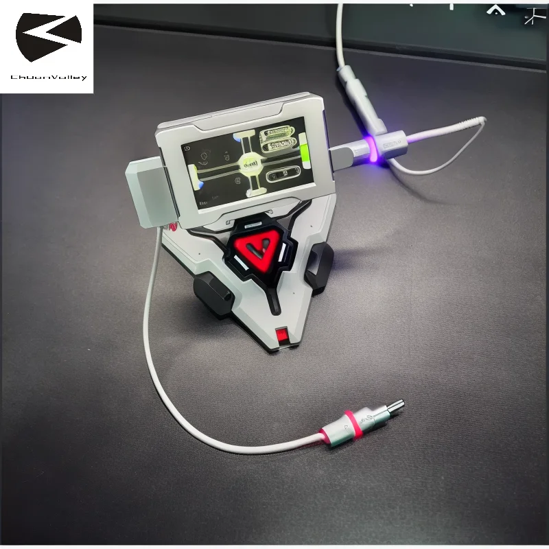 Chuan Valley 8k Rgb Liquid Nitrogen Silver Cable Ultra Fine/soft Magnetic Switch Lamp 10-20cm Customization Aviator Short Cable