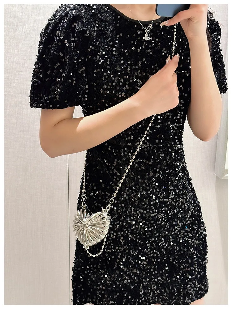 2025 Mini Damen Acryl Abendtasche Designer Luxus Gold Silber Handtaschen Geldbörse für Hochzeit Party Kette Umhängetasche Umhängetasche – Detail 14