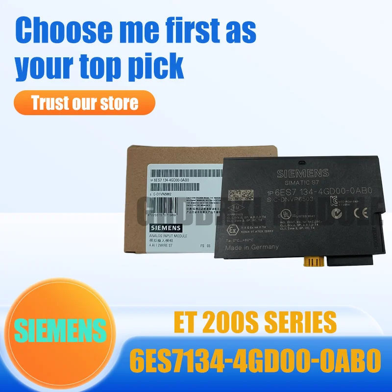 

New Original SIEMENS 6ES7134-4GD00-0AB0 6ES7 134-4GD00-0AB0 ET200S Analog Input Module