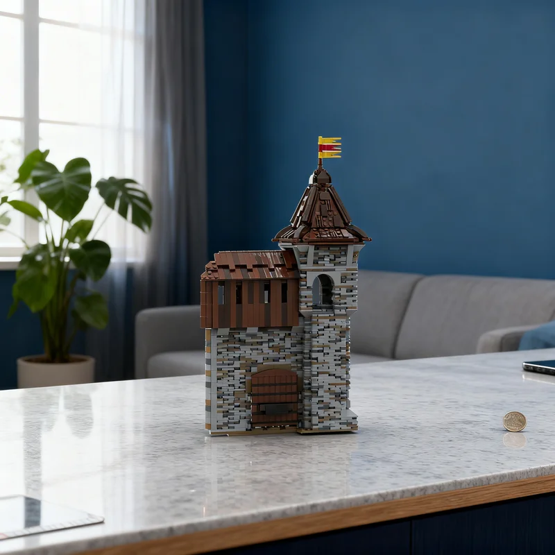 

2665pcs MOC Building 02 Hohengeroldseck Path Between The Gates Castle Model Blocks DIY Gift Creative Collectible Display Decor