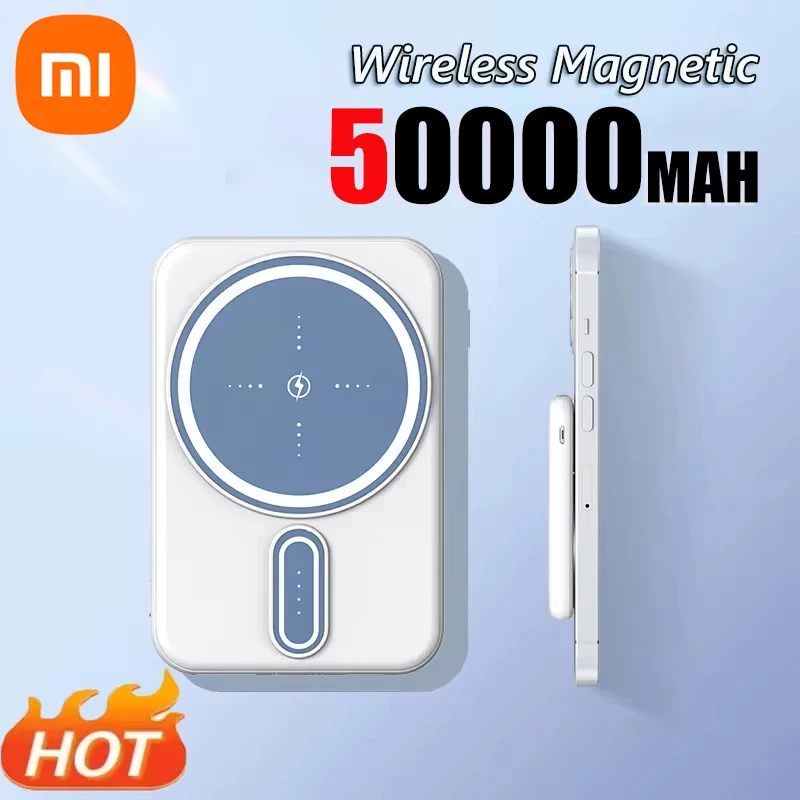 Xiaomi magnetyczny Power Bank 30000 mAh Magsafe przenośny bezprzewodowy szybkie ładowanie o dużej pojemności dla iPhone 15 zewnętrzna bateria