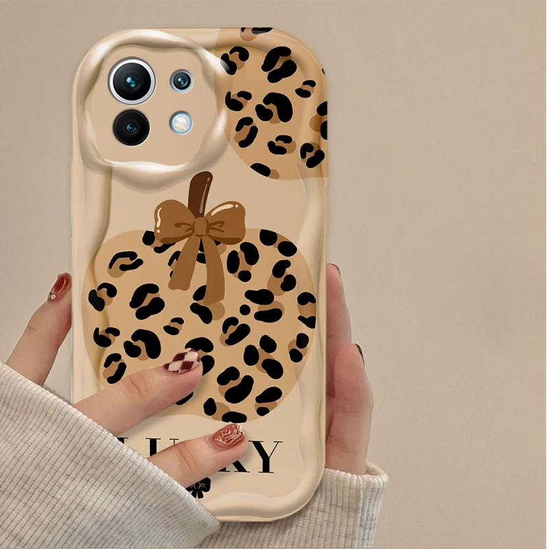 Love Heart Leopard Print Case For Xiaomi 14T 13T 12T 13 12 11 11i Lite 5G 10T POCO X5 X6 Pro X3 NFC X4 GT F3 F4 F5 F6 M6 M5S C65