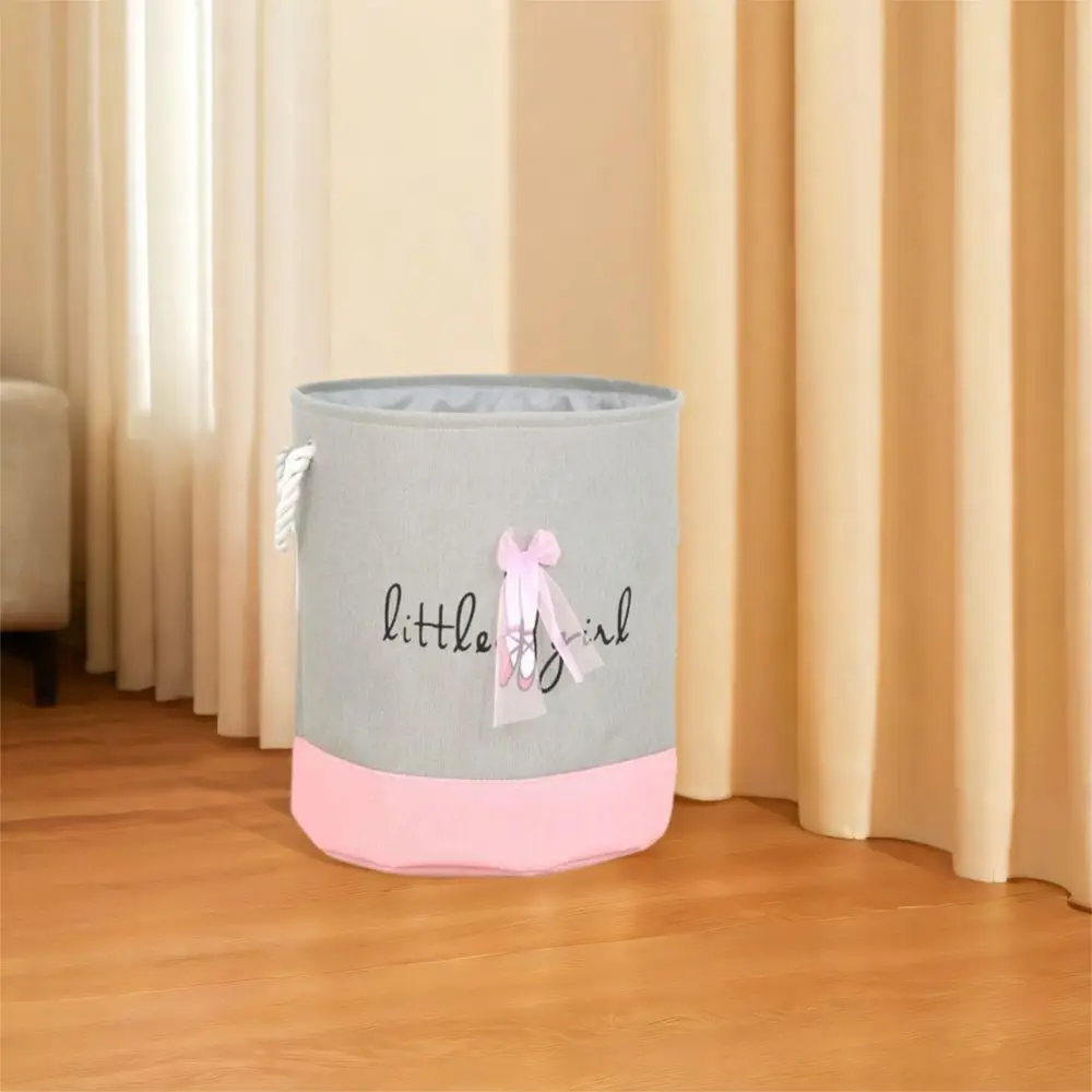 سلة الملابس، سلة تخزين كرتونية، توفير المساحة، سلة غسيل قابلة للطي مع مقبض، سلة ألعاب، تخزين أشتات #2