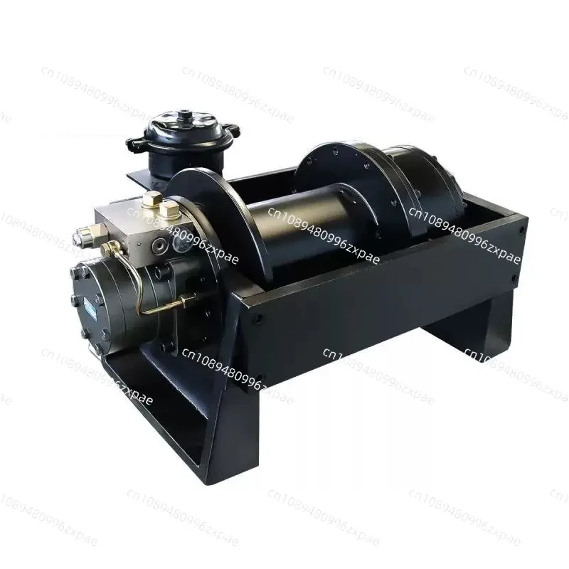 Engineering hydraulic winch 8 tons large tension hydraulic winch, trailer clearance special gear reducer