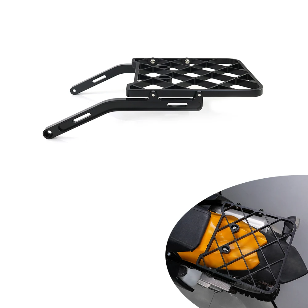 

For Kawasaki KLX250/KLX250S/KLX250SF 2009-2023 KLX300/KLX300SM Motorcycle Rear Solo Seat Luggage Rack Support Shelf Aluminum