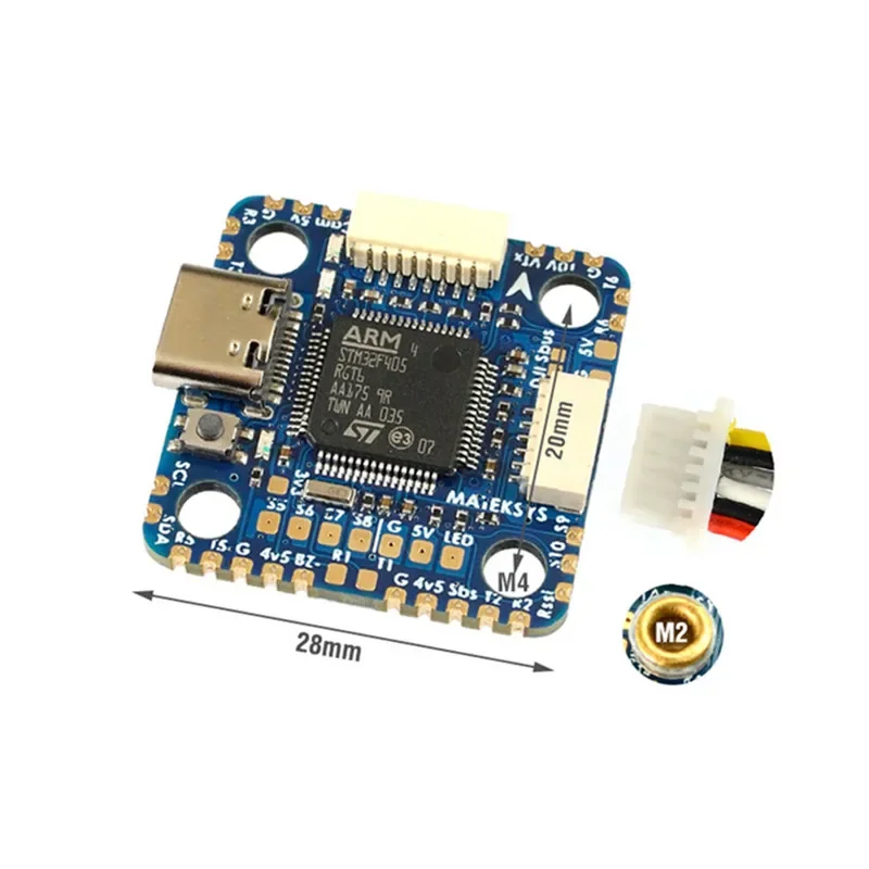 MATEKSYS MATEK F405-MINITE FLIGHT CONTROLLER 20x20mm/30.5x30.5mm Mounting Support Blackbox/Baro  air unit ArduPilot/BF/INAV