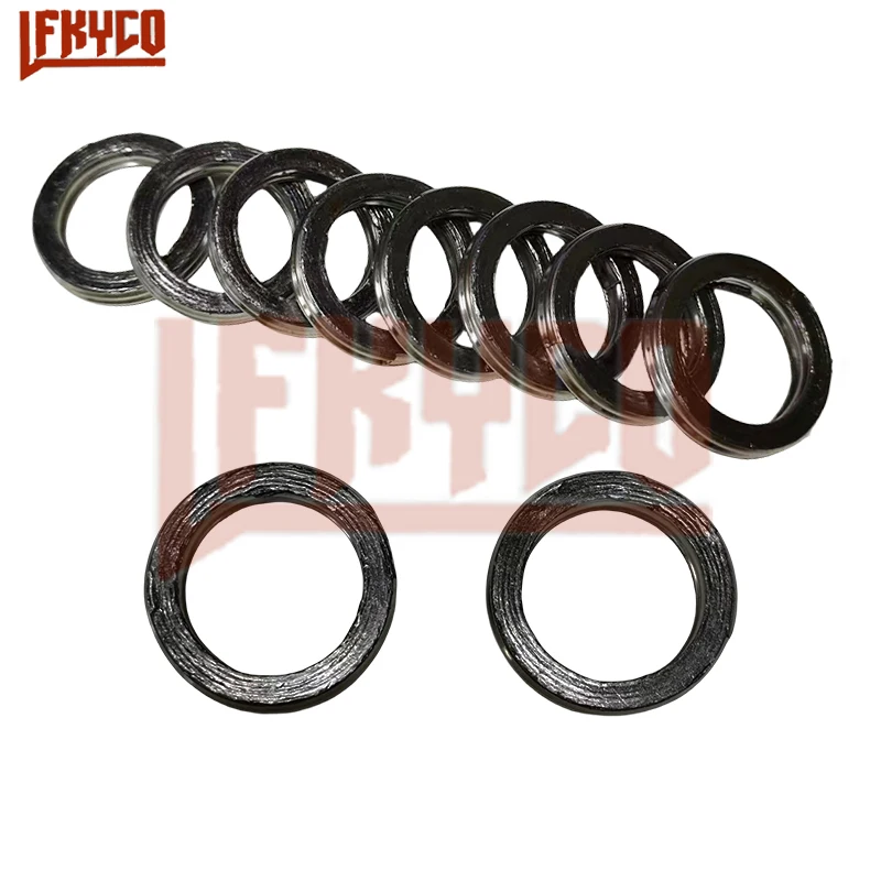 5PCS/10PCS Motorcycle Exhaust Pipe Header Gasket for Motorbike Dirt Street Scooter Vintage Motocross Muffler Exhaust Pipe Gasket