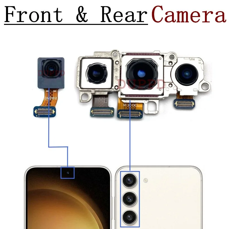 Kit Sostituzione Fotocamera Frontale Per Galaxy S23 Ultra / S23 / S23+ (SM-S918B) - Ricambio Originale Per Riparazione Smartphone