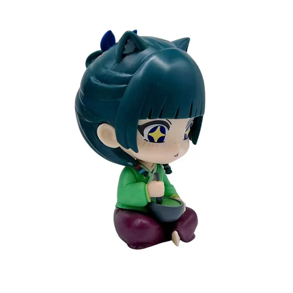 Figura Miniatura de Maomao Jinshi de Apothecary Diaries, Versión Q, Juguete Kawaii de Anime Sentado, Adorno para Escritorio o Coche, Modelo de Regalo