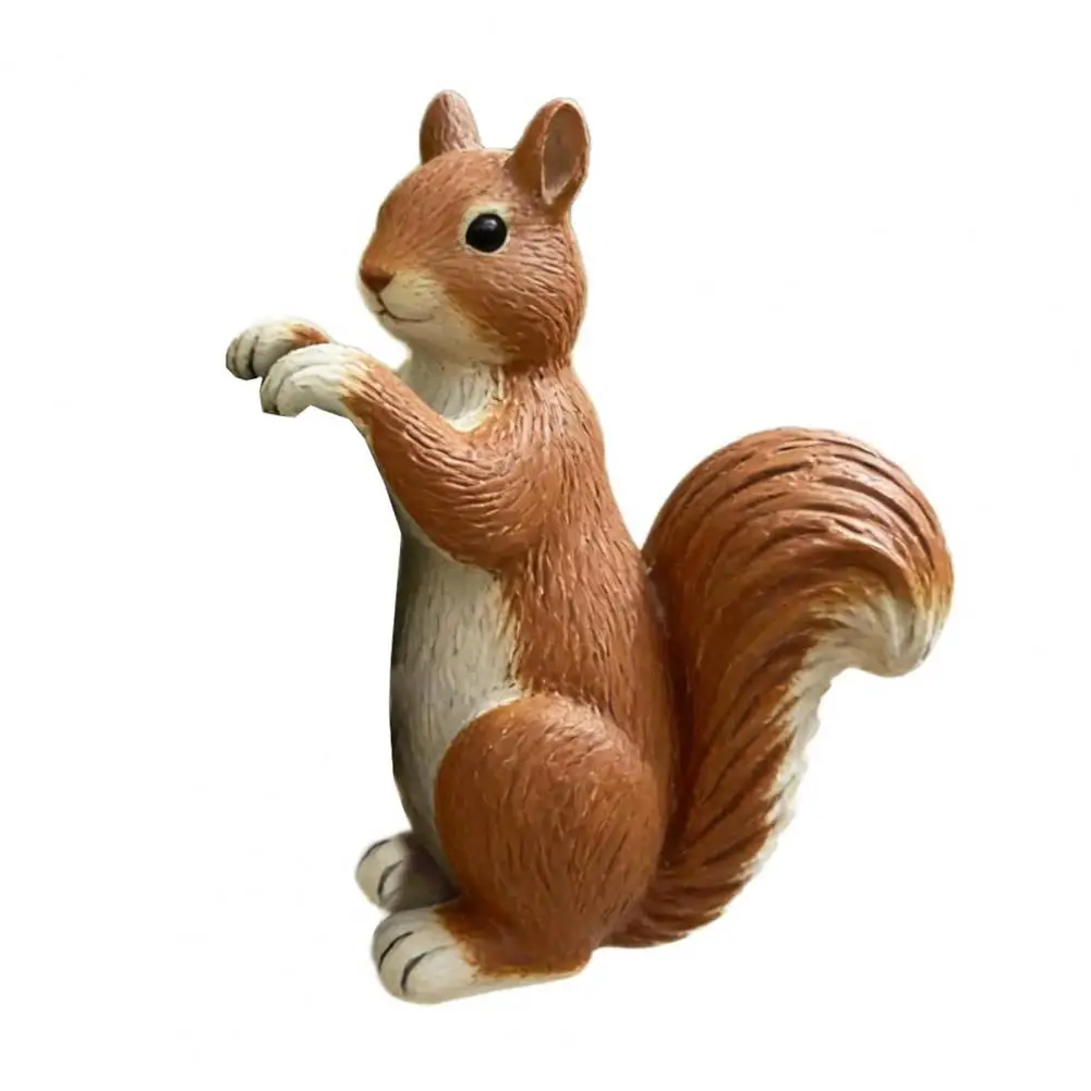 Resin Decor Planter Climber Squirrel Statue Resin Figurine Small Garden Decoration for Plant Pot Edge Display for Plant