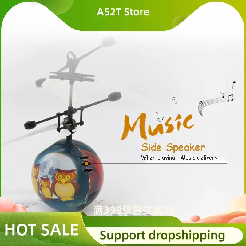A52T Infrared Induction Drone Flying Flash LED Lighting Ball Helicopter Child Kid Gesture-Sensing