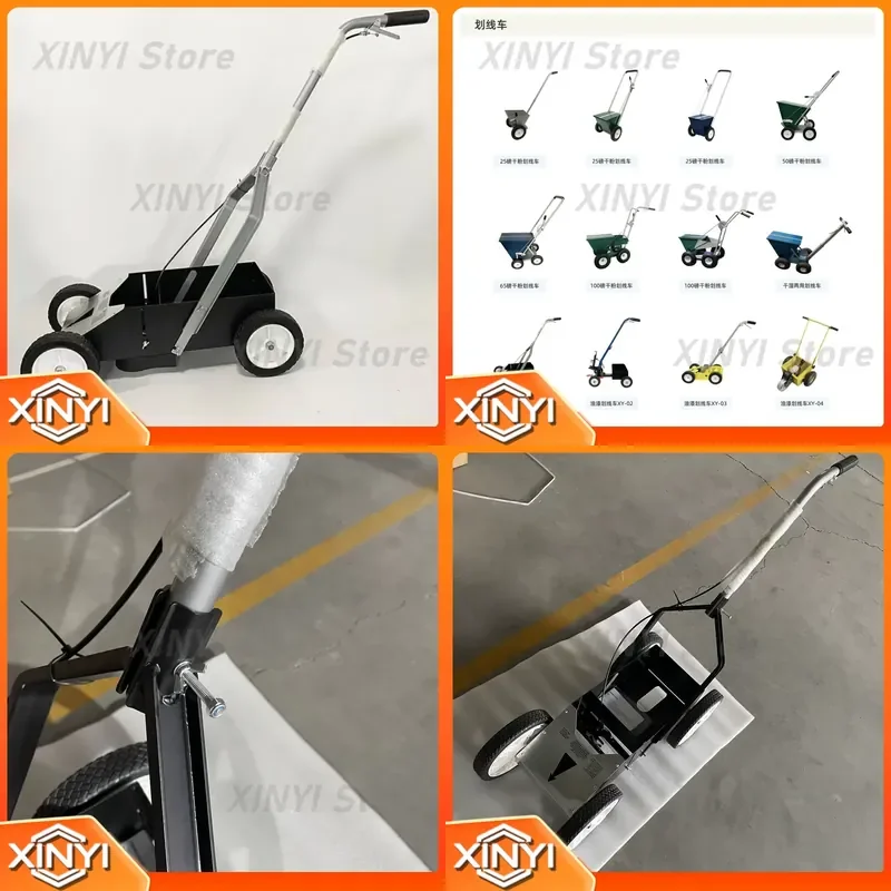 for Factory Outlet Popular Portable Easy Install Steel 2-Wheel Athletic Field Paint Marker Trolley