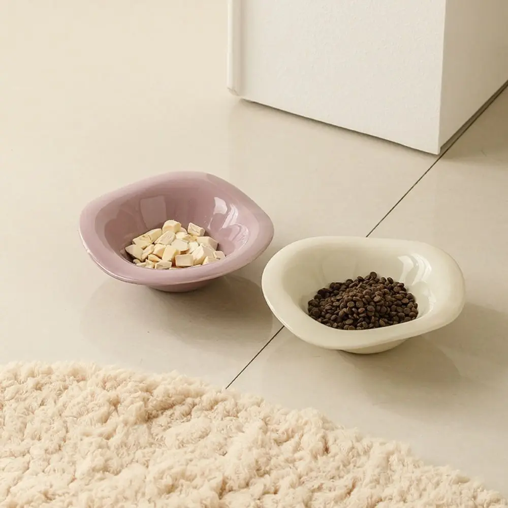 

Ceramic Cat Bowl Multi-use Anti Tipping Dog Food Feeding Basin Large Capacity Creative Pet Drinking Feeder Kitten Puppy