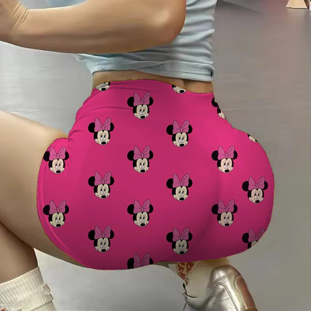 Pantaloncini da yoga push up senza cuciture Topolino per donna a vita alta allenamento fitness estivo corsa ciclismo sport pantaloncini da palestra Muj